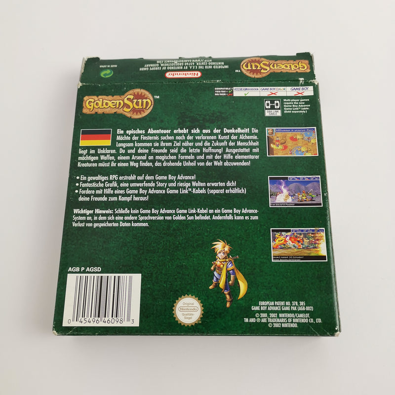 Nintendo Game Boy Advance Game : Golden Sun | Gameboy GBA - OVP PAL