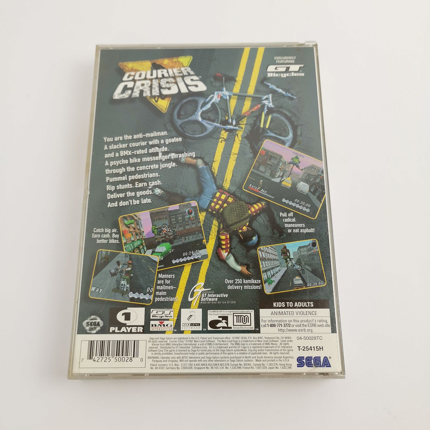 Sega Saturn Game: Courier Crisis | SegaSaturn OVP - NTSC-U/C USA