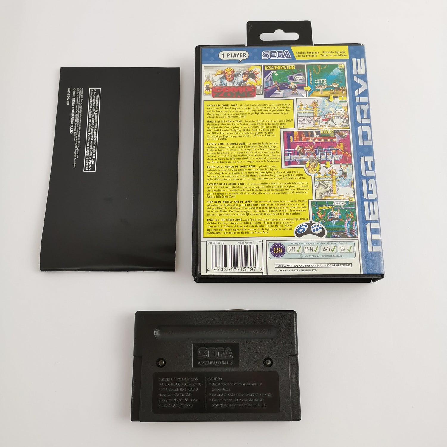 Sega Mega Drive Game : Comix Zone | MD MegaDrive - OVP PAL