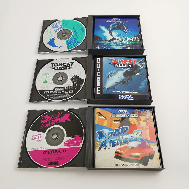 Sega Mega CD Konsole : mit Mega Drive 1, 3 Spielen und Zubehör | MD / MC - PAL