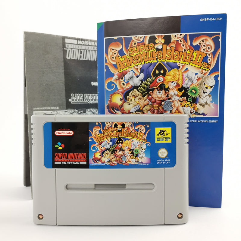 Super Nintendo Spiel : Super Adventure Island II 2| SNES Modul Cartridge PAL UKV