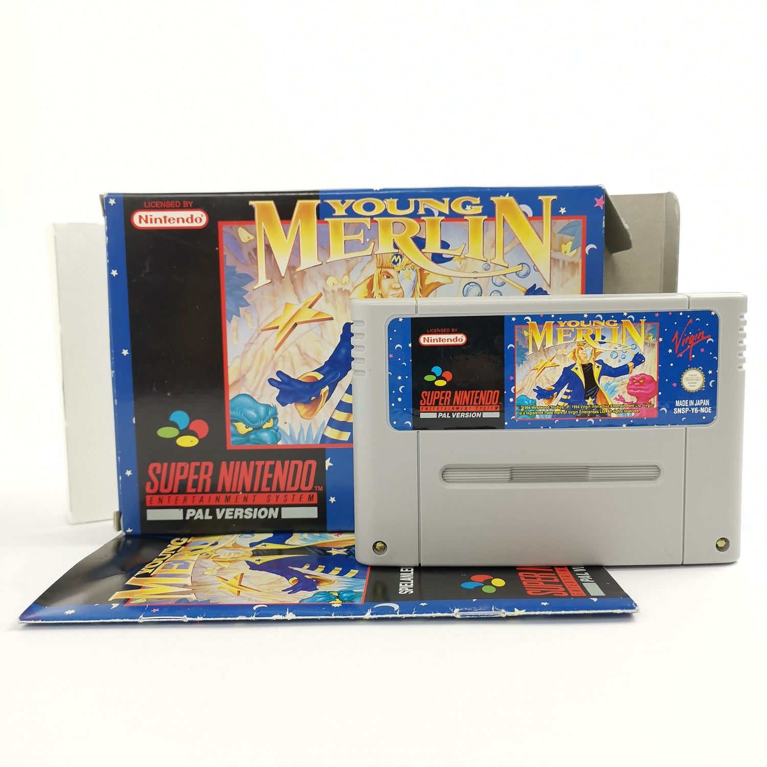 Super Nintendo Spiel : Young Merlin | SNES OVP - PAL Version NOE