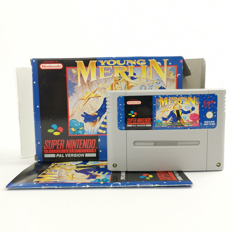 Super Nintendo Spiel : Young Merlin | SNES OVP - PAL Version NOE