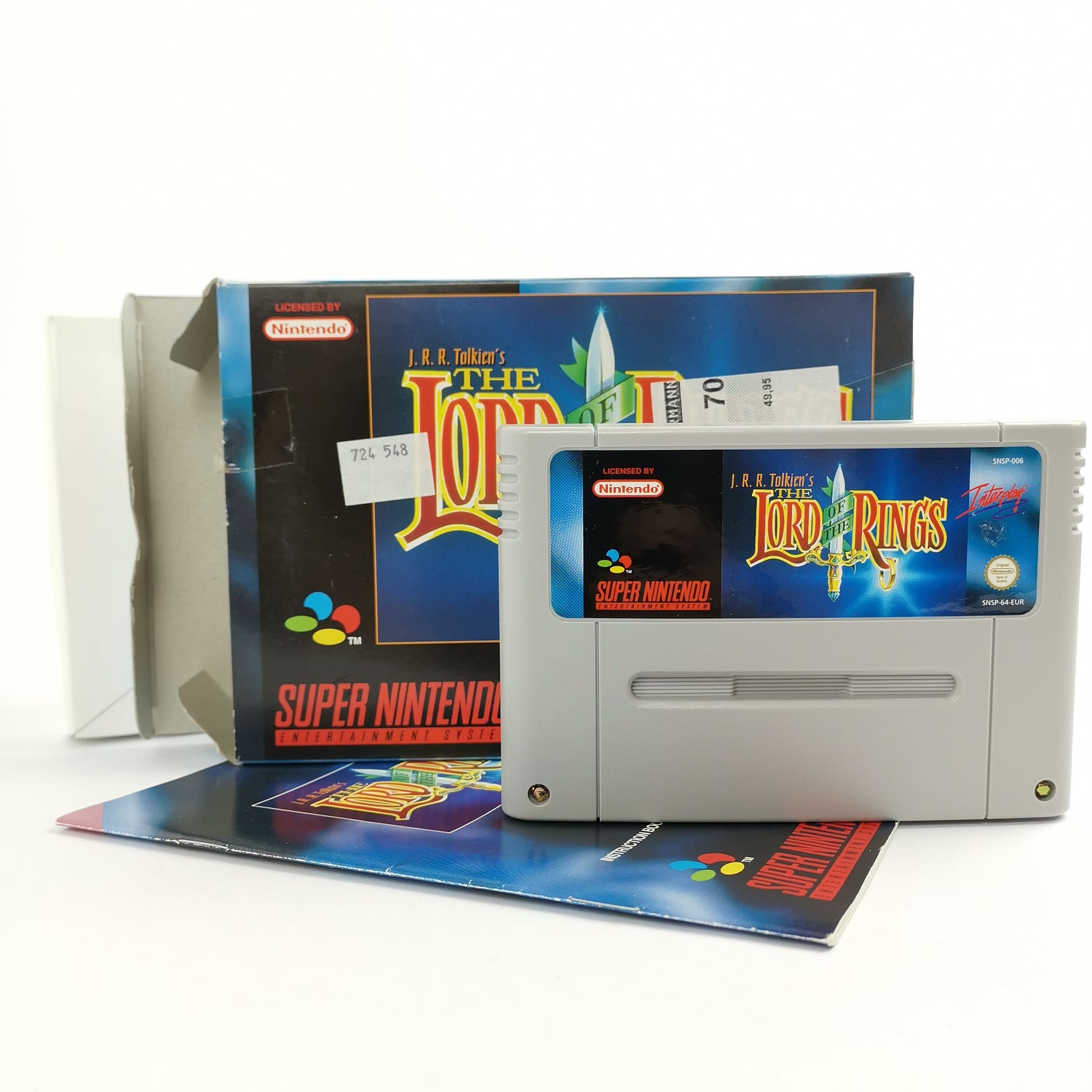 Super Nintendo Game: The Lord of the Rings JRR | SNES OVP - PAL Version EUR