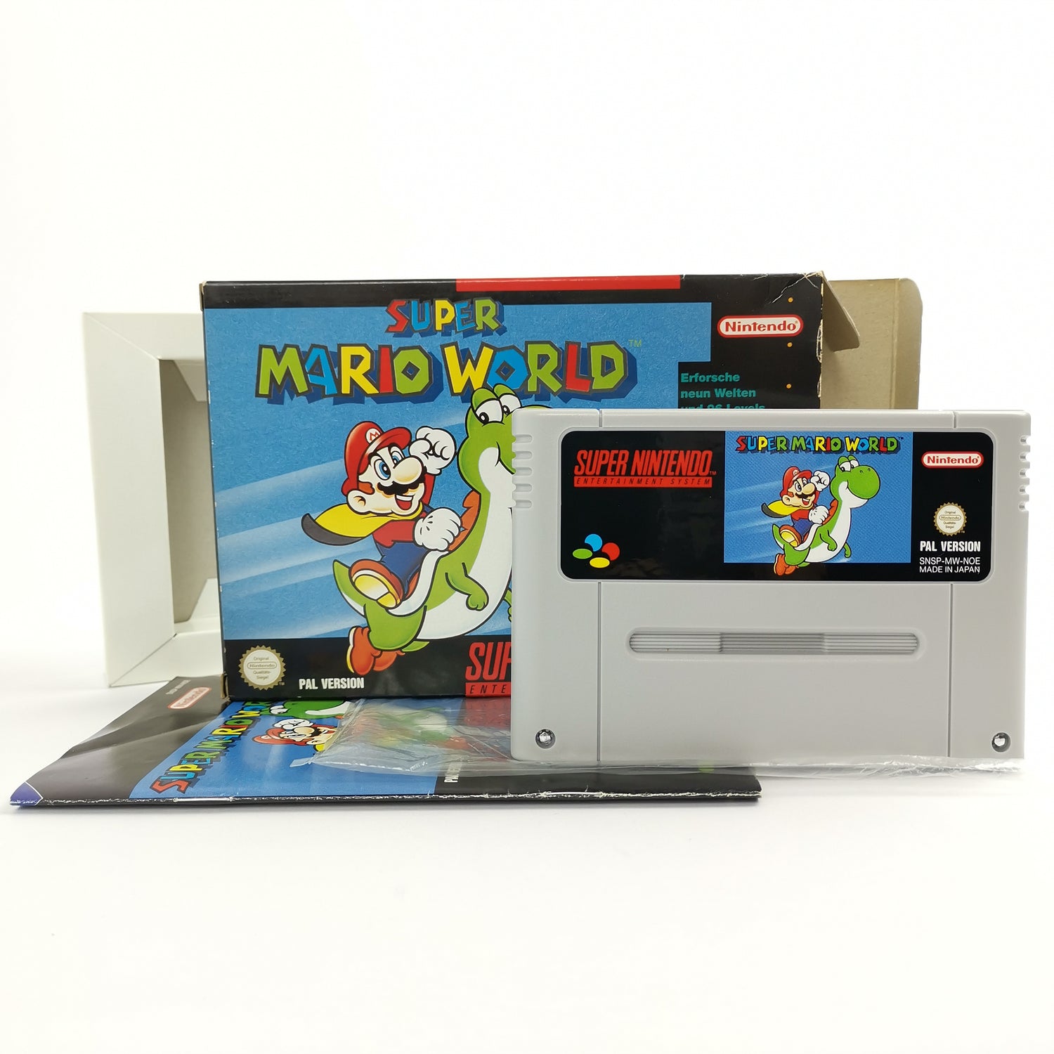 Super Nintendo Game: Super Mario World SMW | SNES OVP - PAL Version NOE