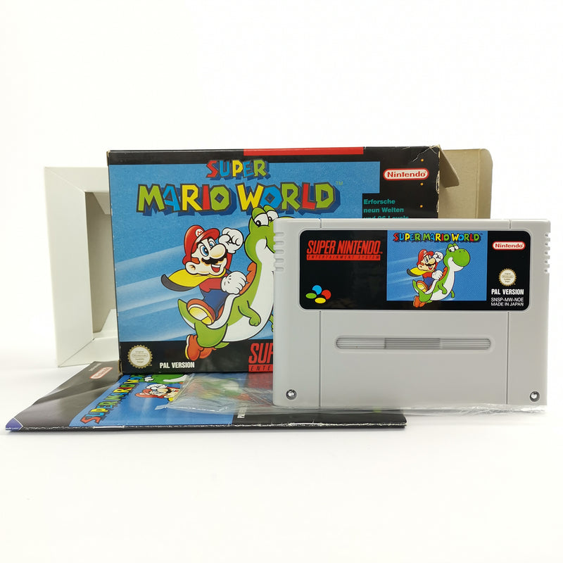Super Nintendo Game: Super Mario World SMW | SNES OVP - PAL Version NOE