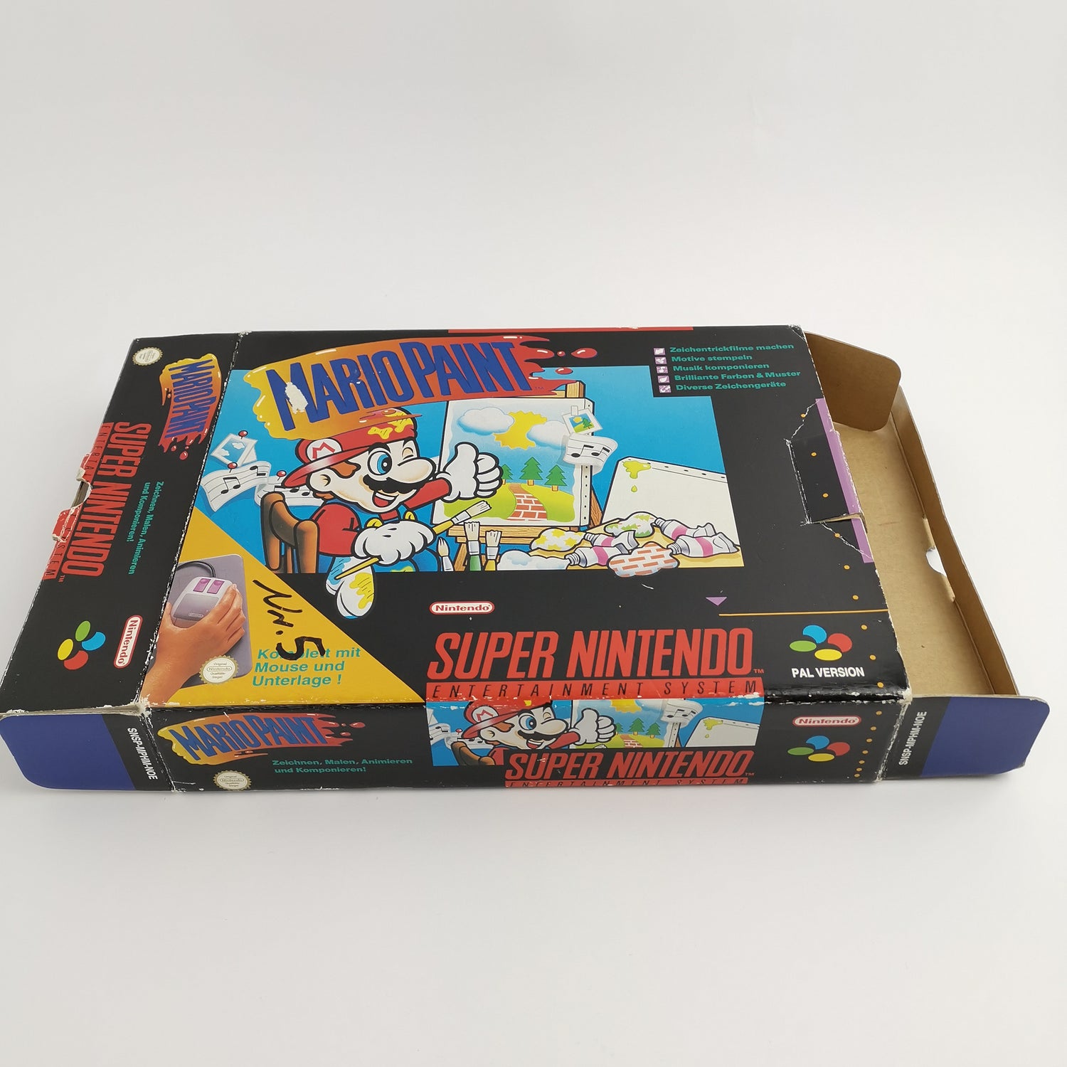 Super Nintendo Spiel : Mario Paint ohne Maus | SNES OVP - PAL Version NOE
