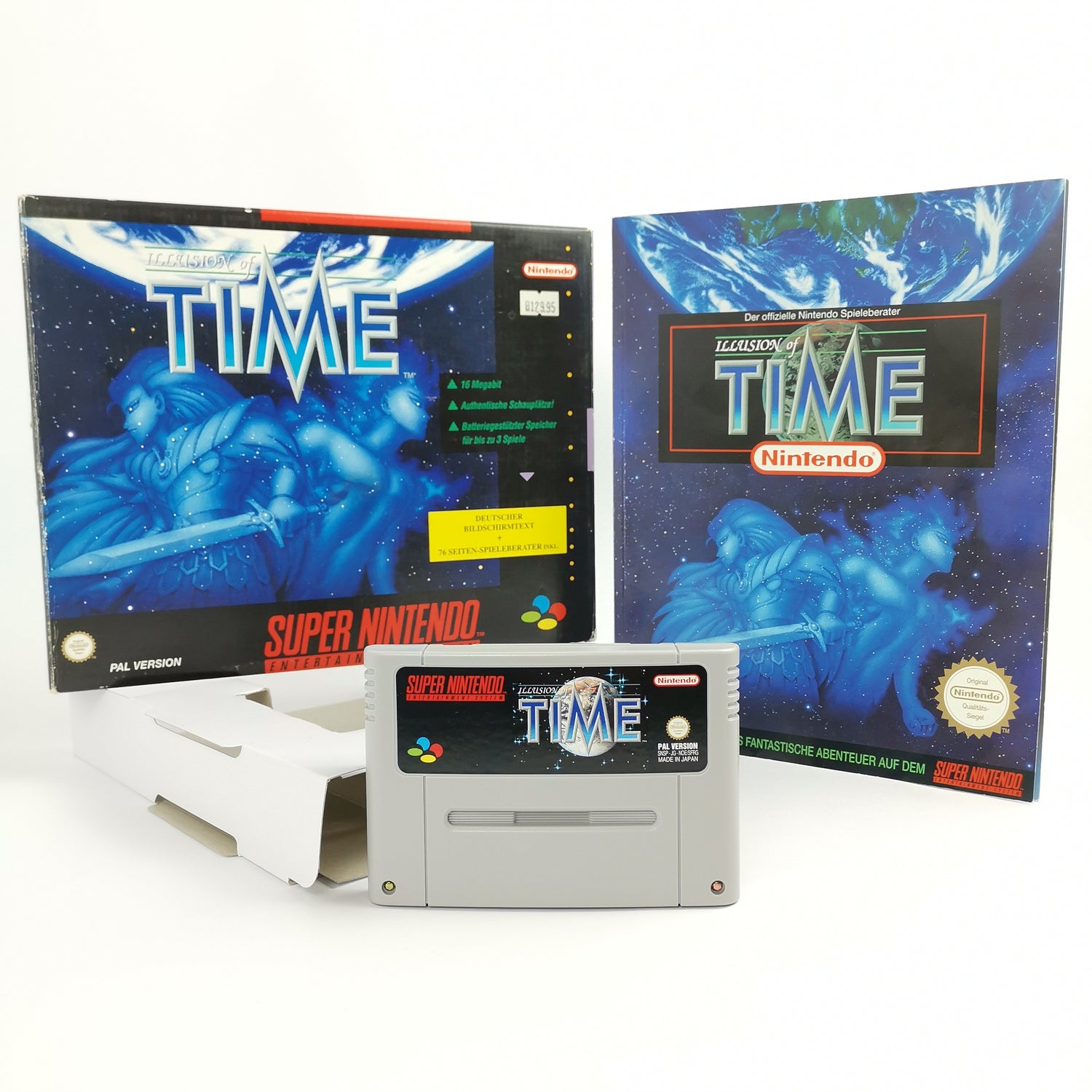Super Nintendo Spiel : illusion of Time | SNES Big Box OVP - PAL Version NOE