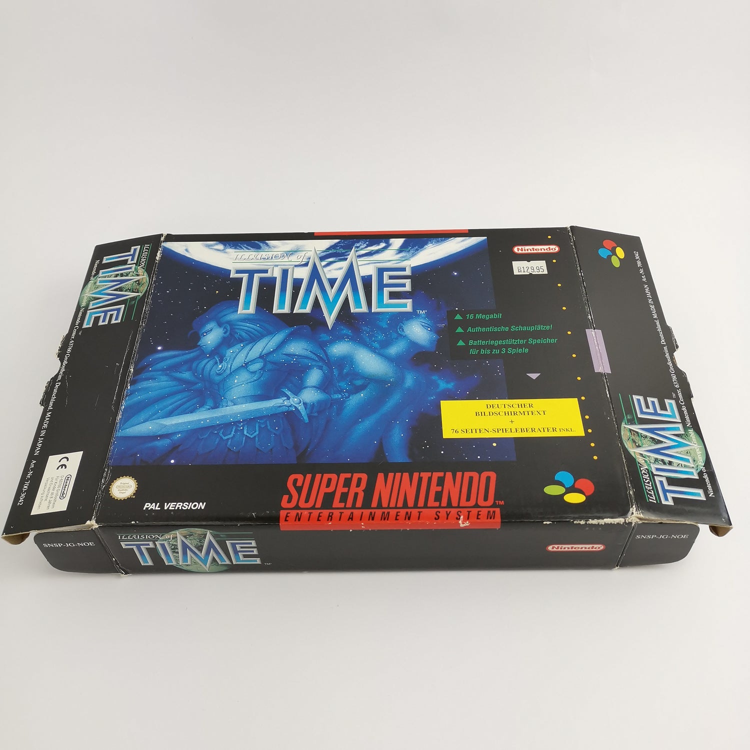Super Nintendo Spiel : illusion of Time | SNES Big Box OVP - PAL Version NOE