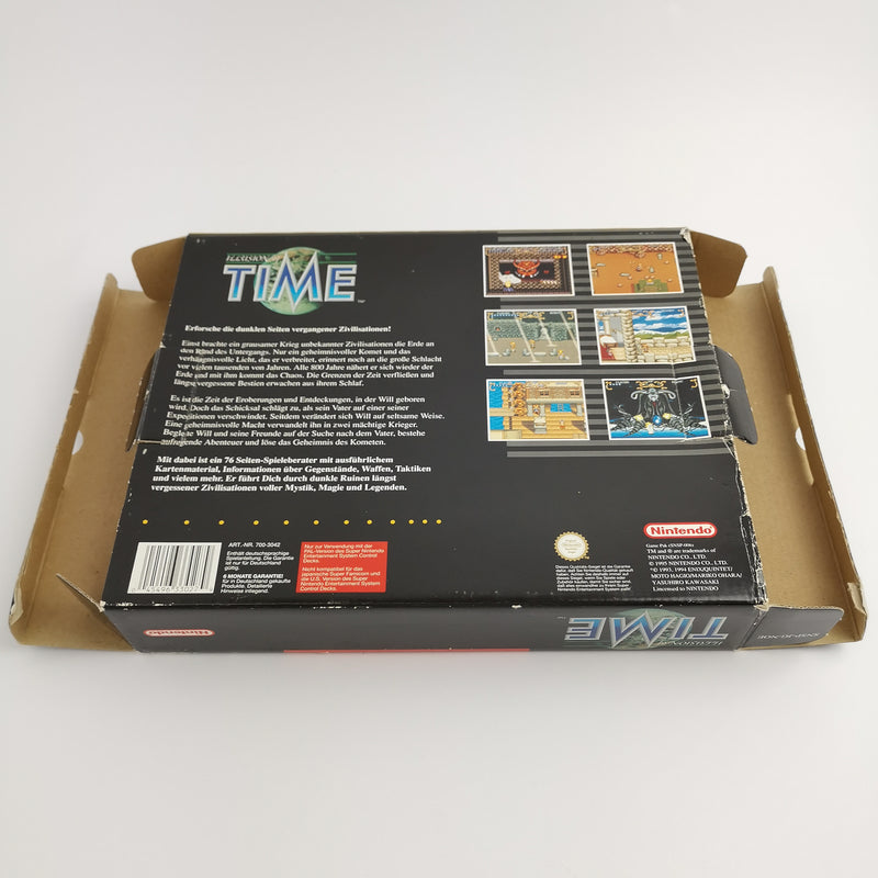 Super Nintendo Spiel : illusion of Time | SNES Big Box OVP - PAL Version NOE