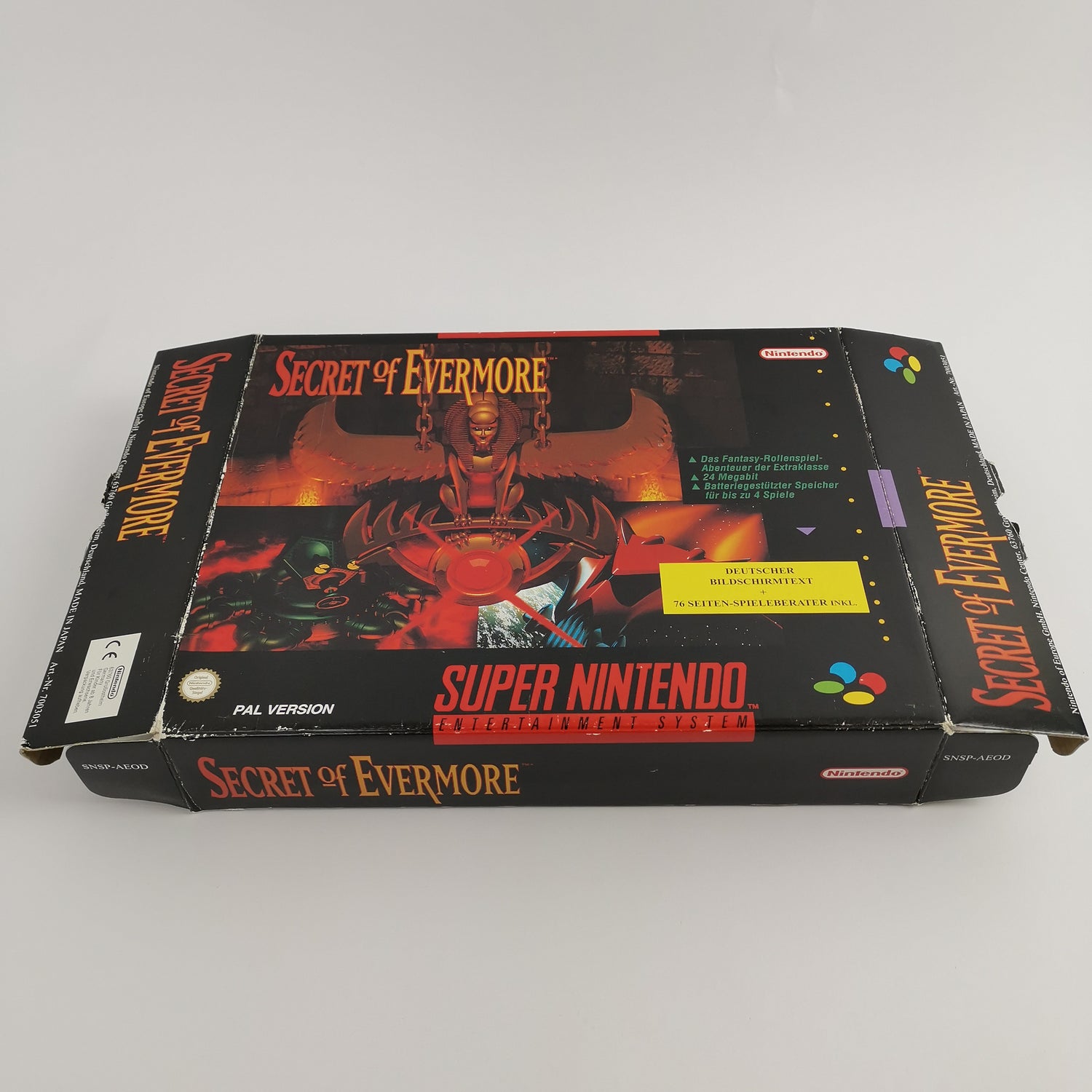 Super Nintendo Game: Secret of Evermore Big Box | SNES OVP - PAL NOE