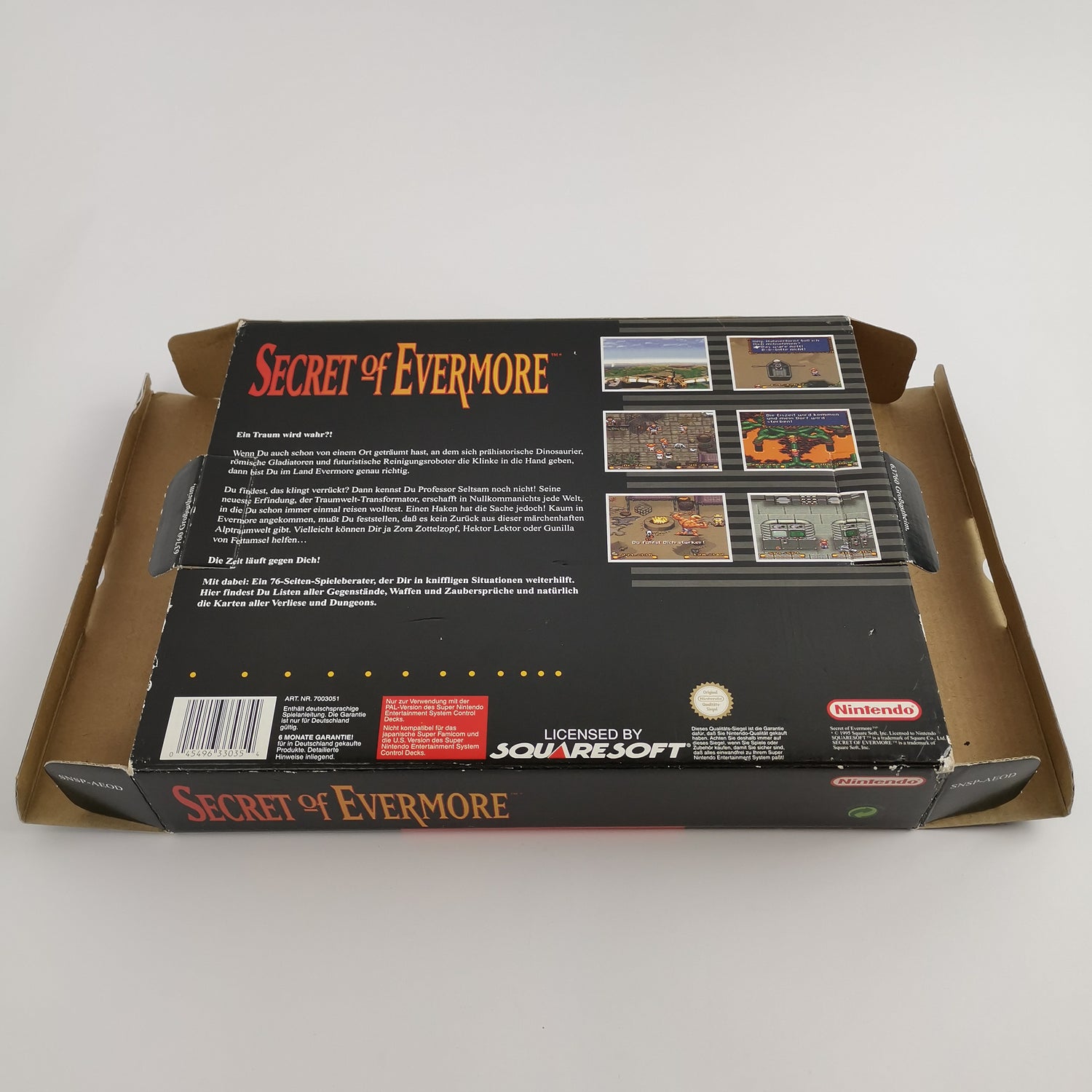 Super Nintendo Game: Secret of Evermore Big Box | SNES OVP - PAL NOE