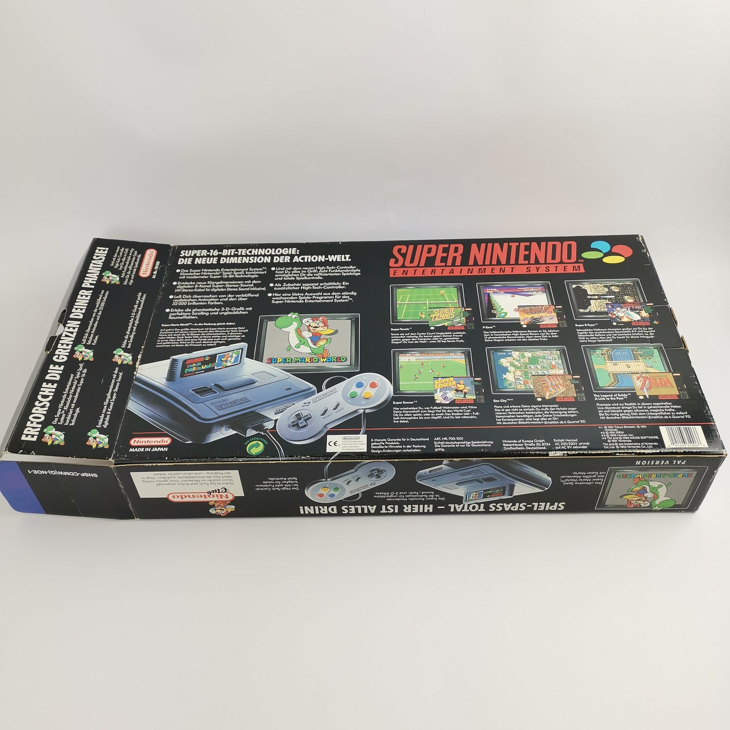 Super Nintendo Konsole : Super Mario World Pak | SNES Console - OVP PAL NOE-1