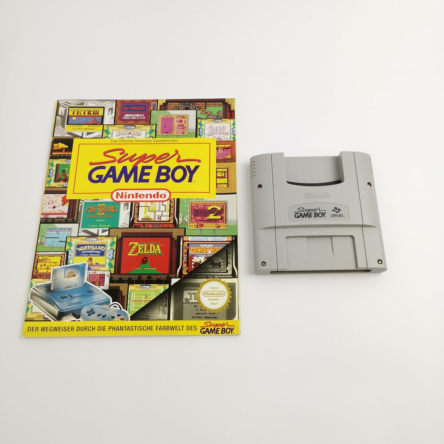 Super Nintendo Zubehör : Super NES Game Boy Adapter + GameBoy Spieleberater SNES