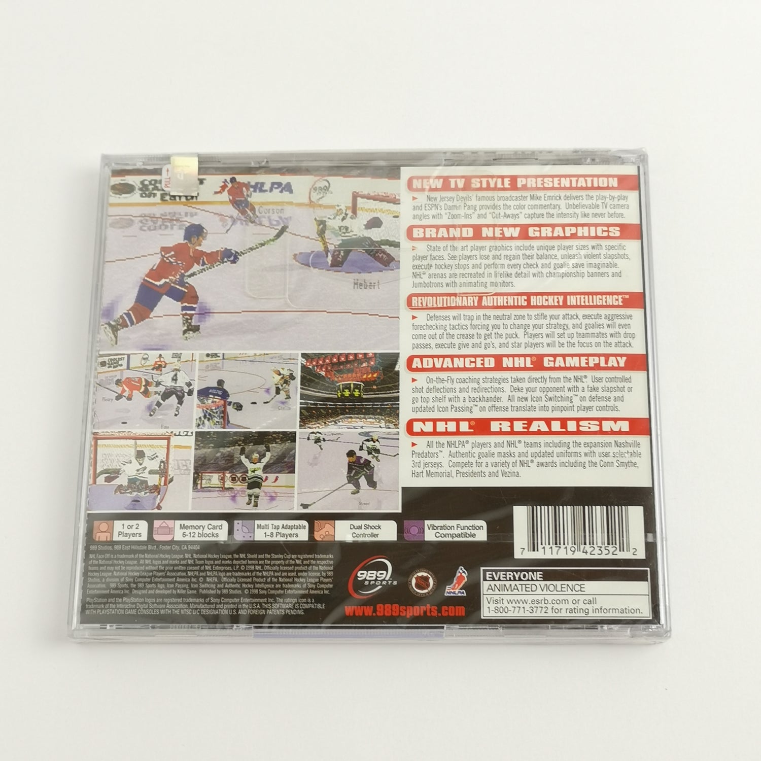 Sony Playstation 1 Spiel : NHL FaceOff 99 Icehockey | PS1 PSX - NEW NEU SEALED