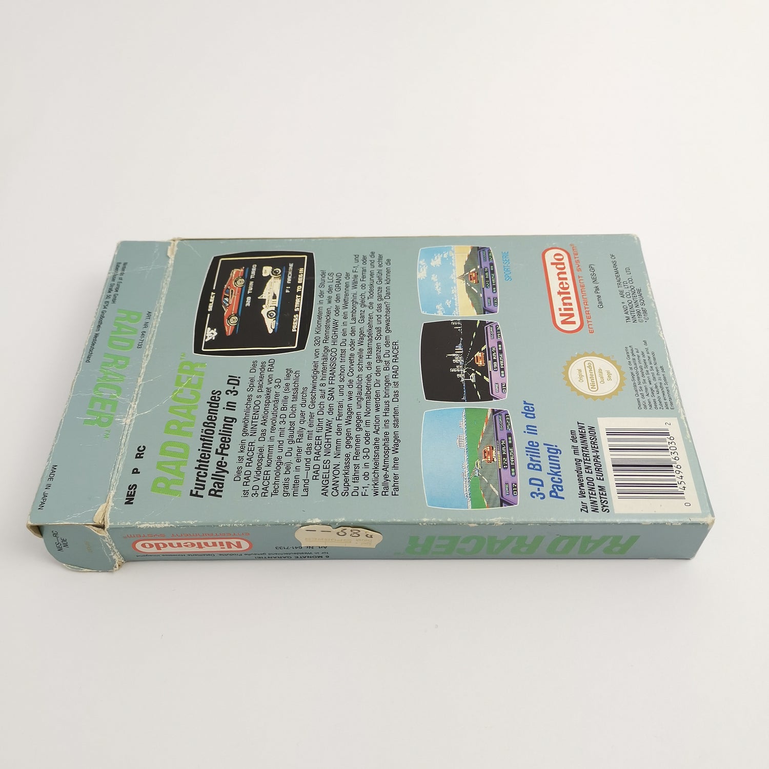 Nintendo Entertainment System Spiel : Rad Racer Sport-Serie | NES OVP - PAL NOE