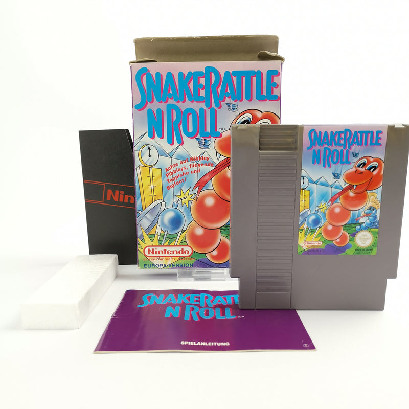 Nintendo Entertainment System Spiel :  Snake Rattle n Roll | OVP NES - PAL NOE