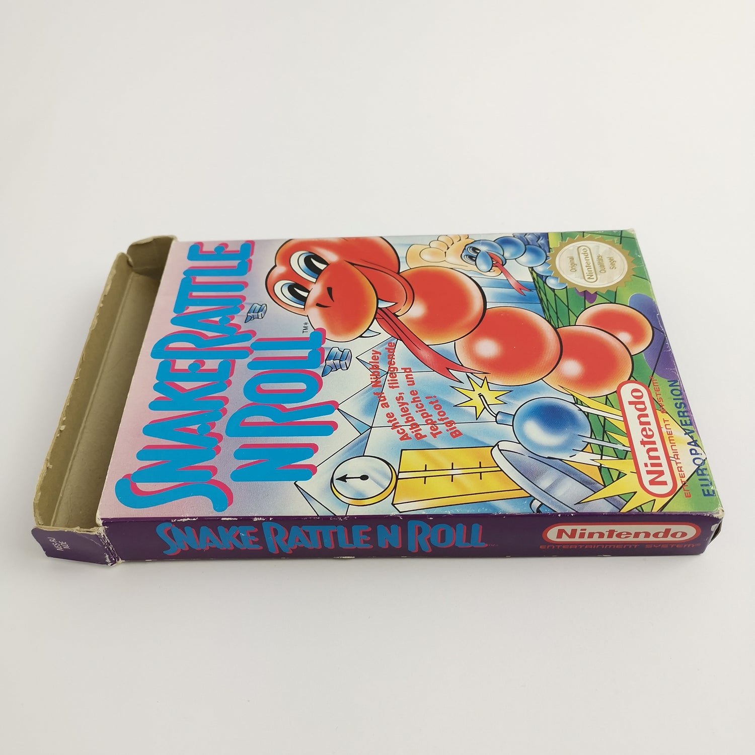 Nintendo Entertainment System Spiel :  Snake Rattle n Roll | OVP NES - PAL NOE