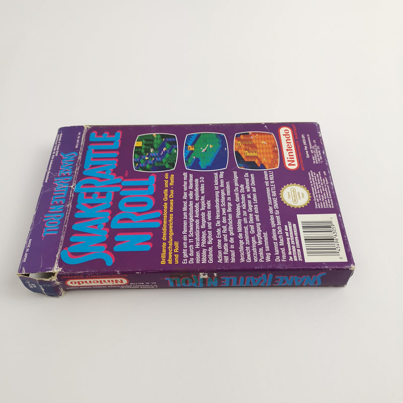 Nintendo Entertainment System Spiel :  Snake Rattle n Roll | OVP NES - PAL NOE