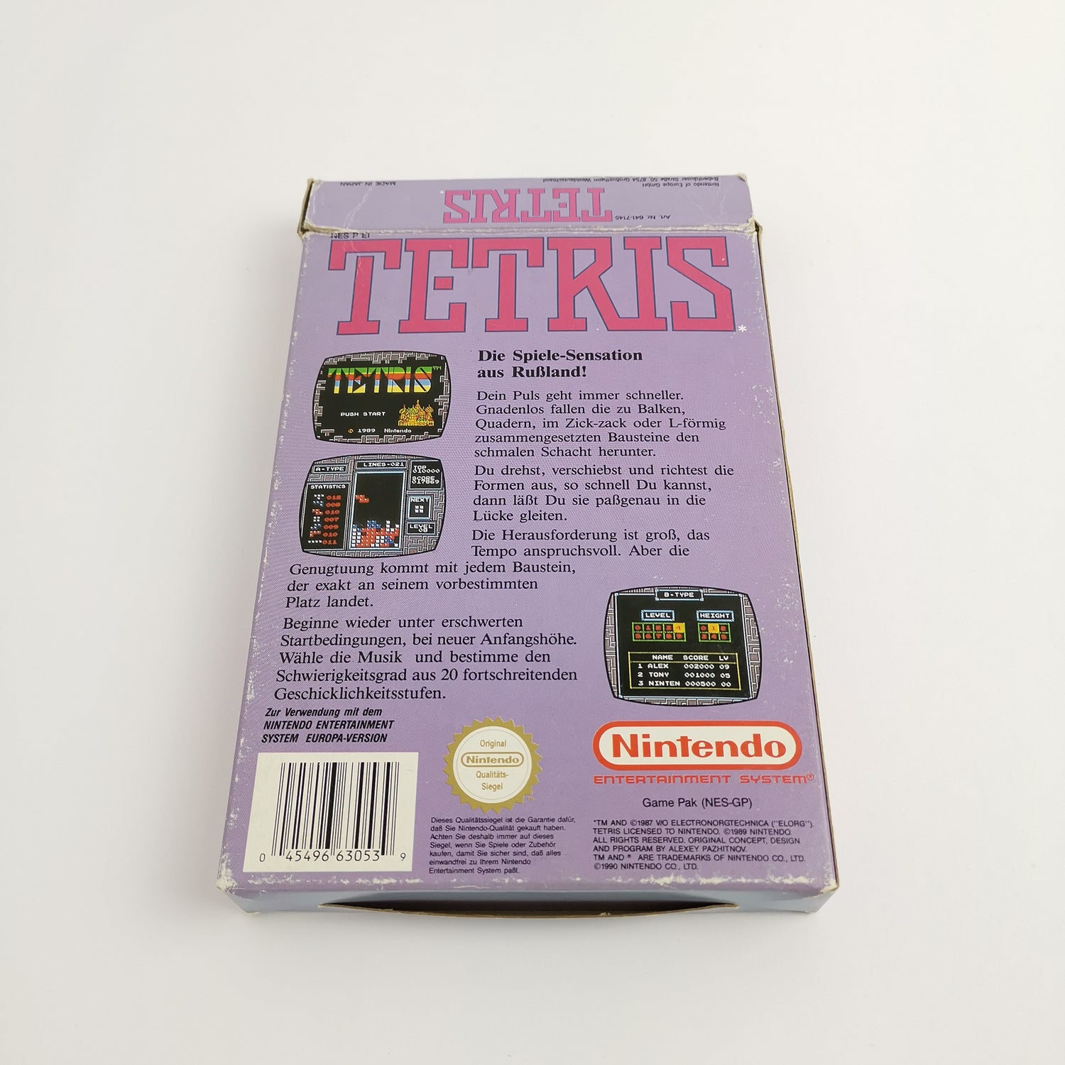 Nintendo Entertainment System Spiel :  TETRIS der Spielspaß aus Rußland NES OVP