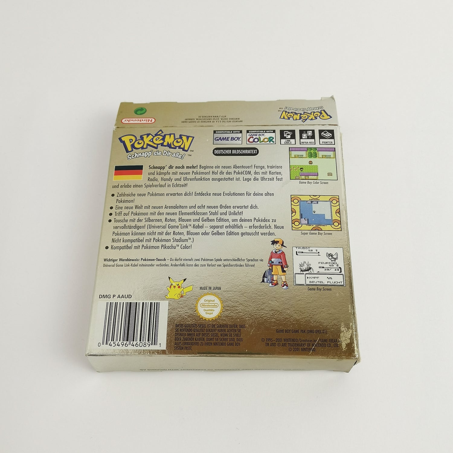 Nintendo Game Boy Color Game: Pokemon Golden Edition | Gameboy GBC orig