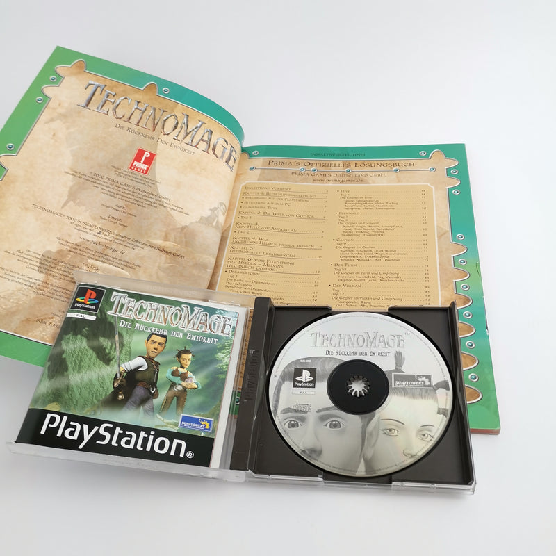 Sony Playstation 1 Spiel : Technomage + Lösungsbuch | PS1 PSX - OVP PAL