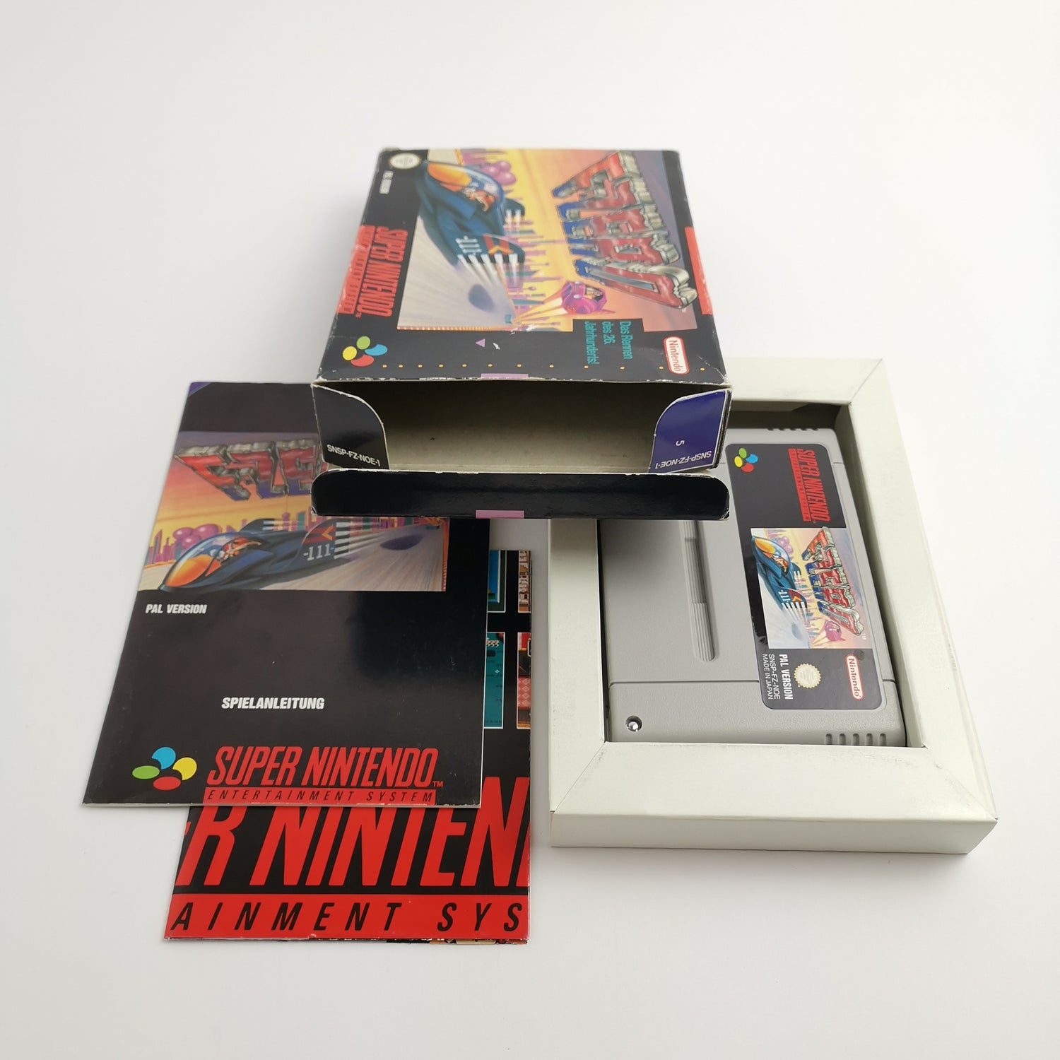 Super Nintendo Spiel :  F-Zero | Snes Game F Zero - OVP PAL NOE-1