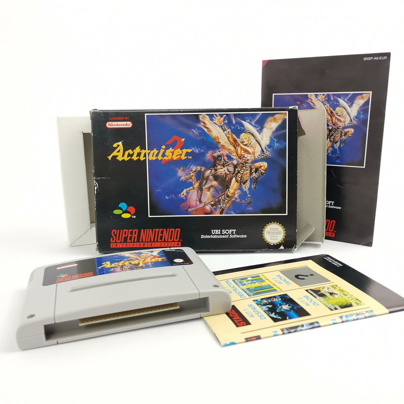 Super Nintendo Spiel :  Actraiser 2 mit Poster | Snes Game - OVP PAL EUR
