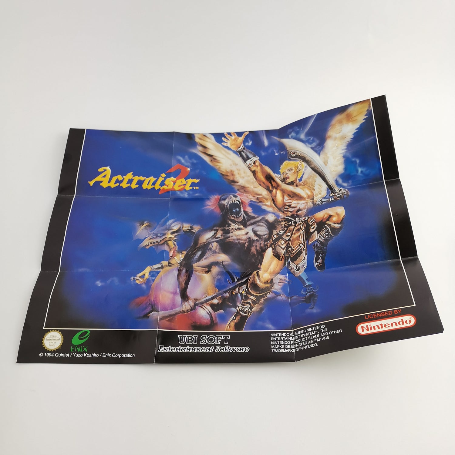 Super Nintendo Spiel :  Actraiser 2 mit Poster | Snes Game - OVP PAL EUR