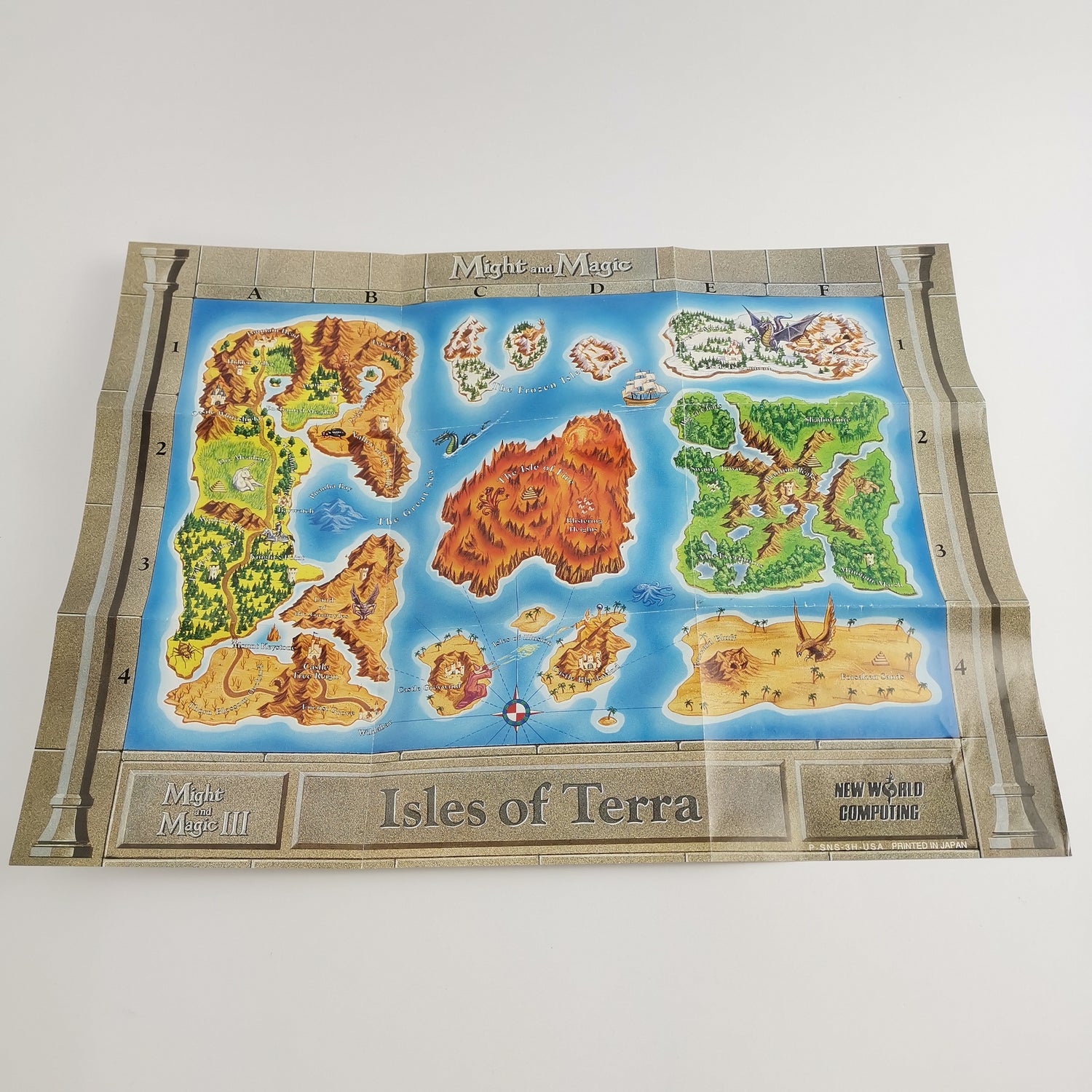 Super Nintendo Game: Might and Magic III 3 Isles of Terra - SNES OVP USA