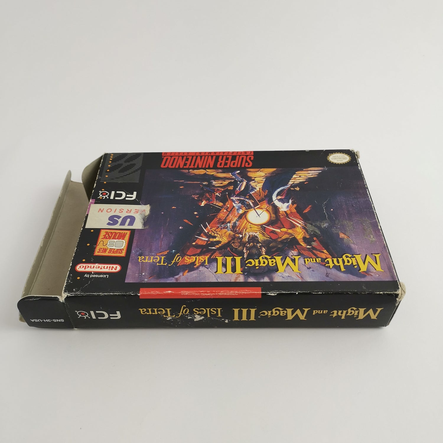 Super Nintendo Spiel :  Might and Magic III 3 Isles of Terra - SNES OVP USA