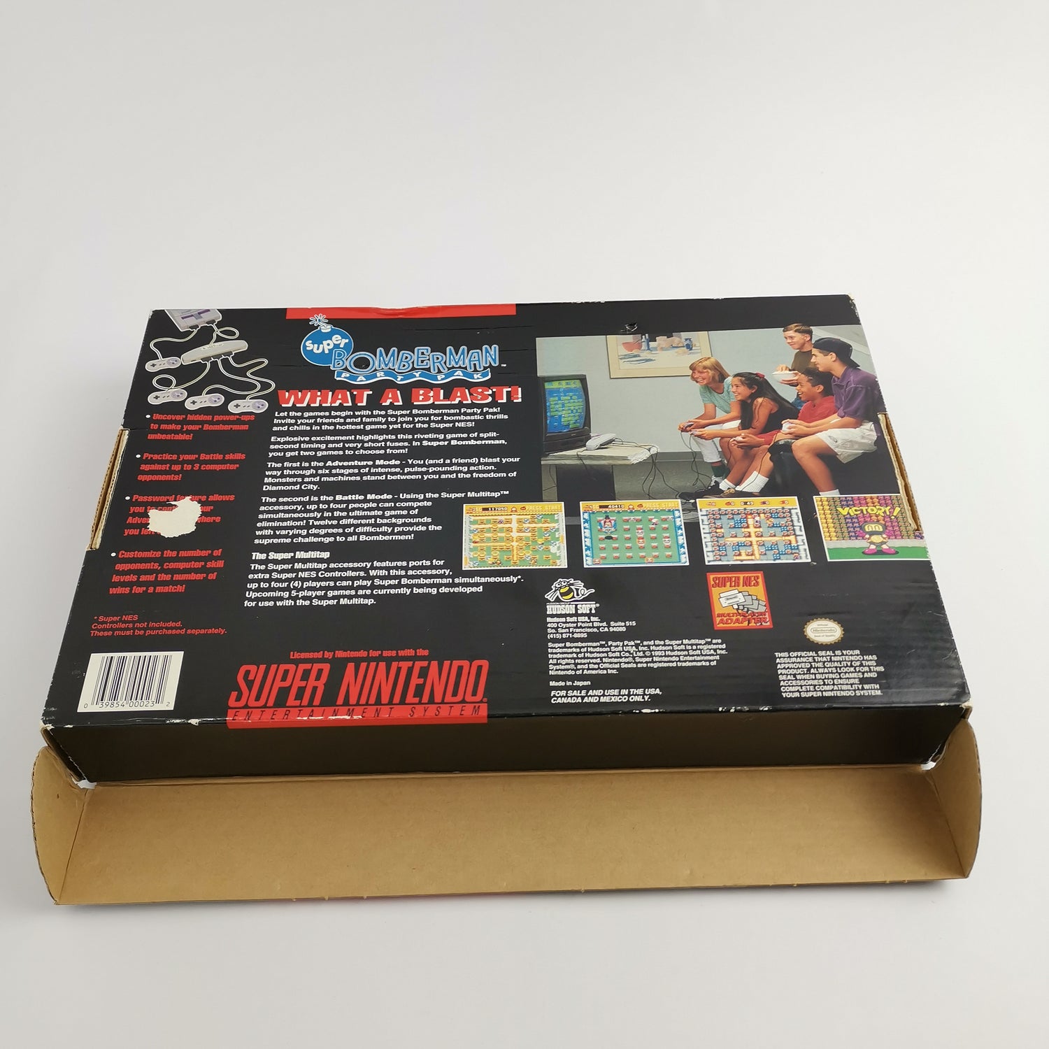 Super Nintendo Game : Super Bomberman Party Pak Big Box | Original packaging NTSC-U/C USA