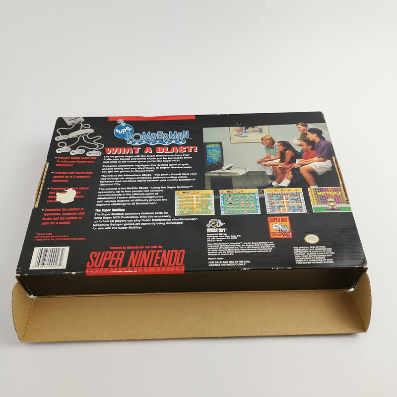 Super Nintendo Game : Super Bomberman Party Pak Big Box | Original packaging NTSC-U/C USA
