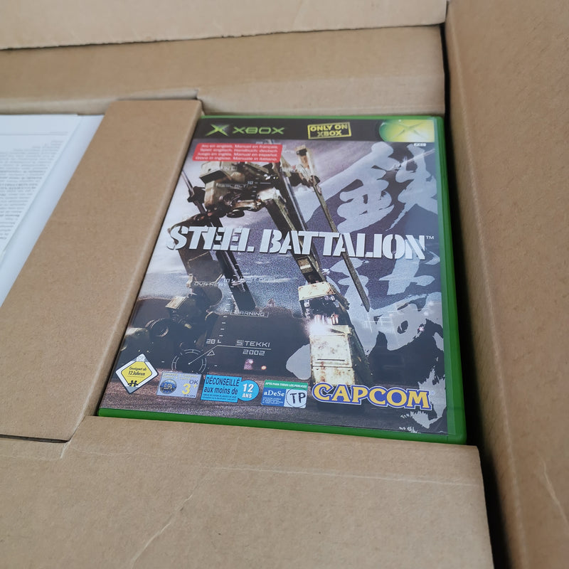 Microsoft Xbox Classic Game: Steel Battalion Boxset | Original packaging PAL tank set