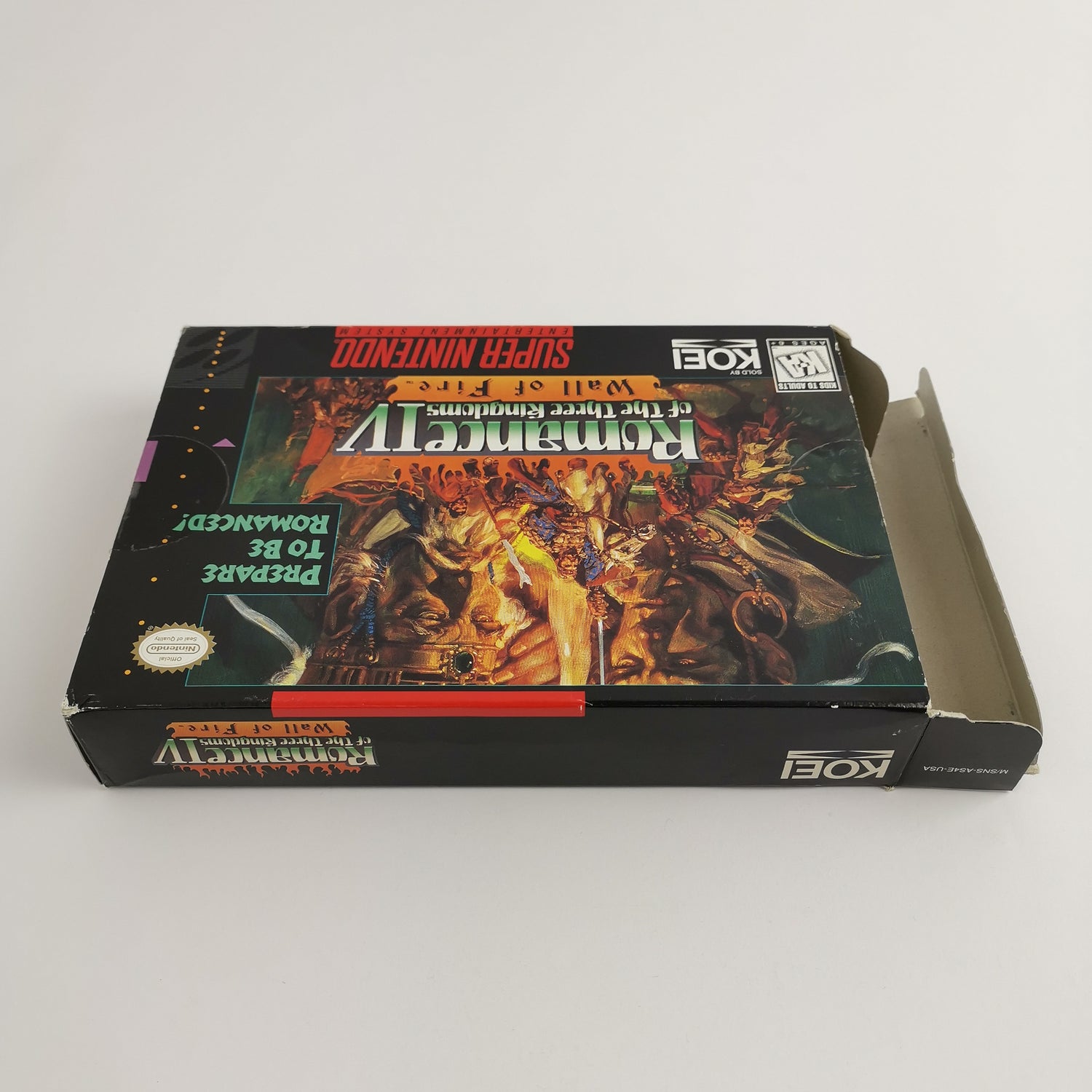 Super Nintendo Spiel : Romance of the three Kingdoms IV Wall of Fire + Guide OVP