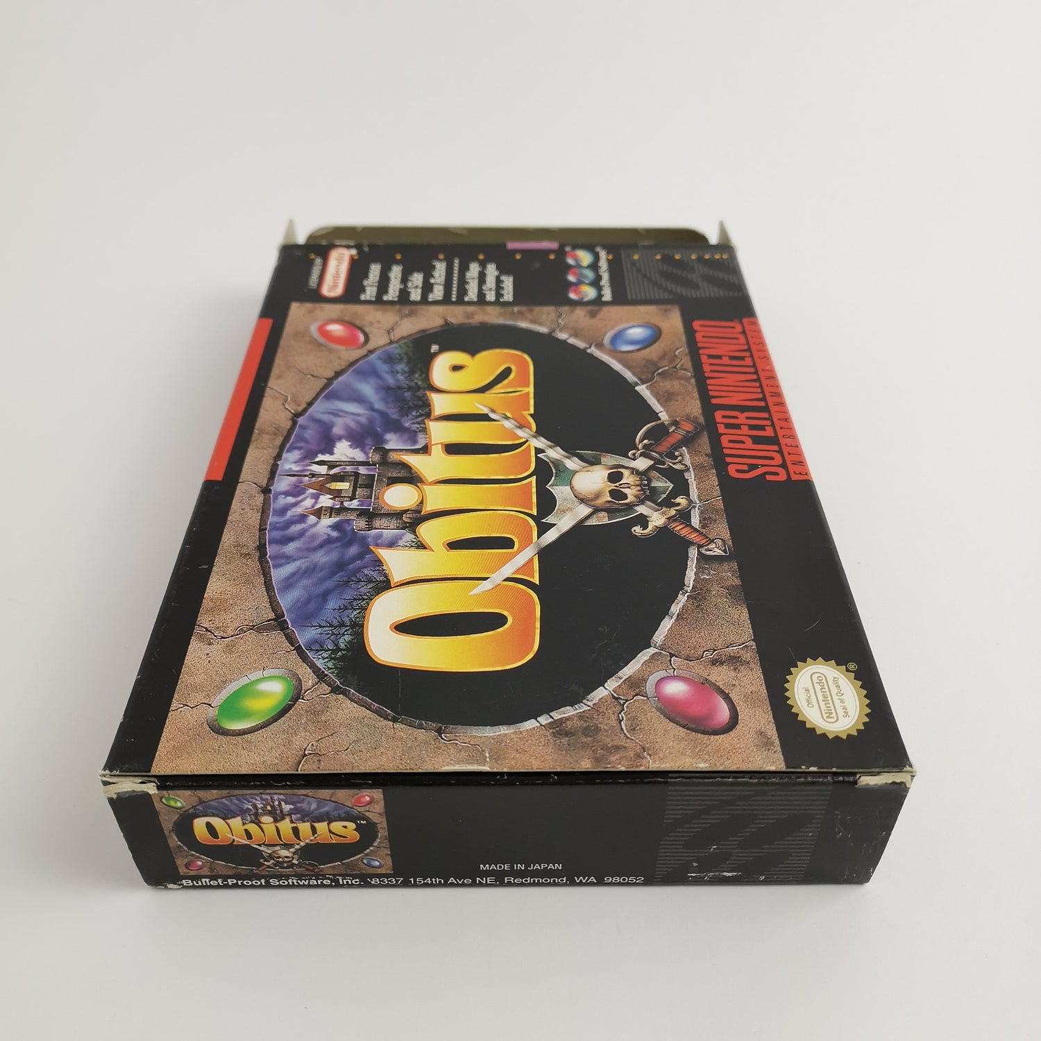 Super Nintendo Spiel : Obitus | Snes Game - OVP NTSC-U/C USA