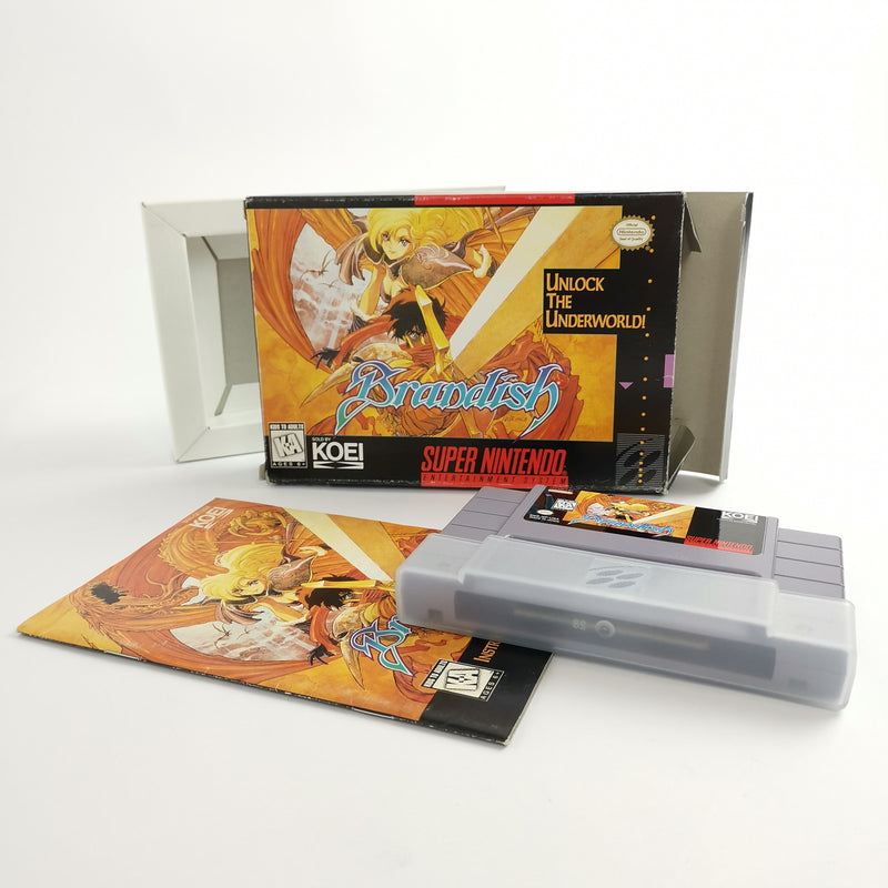 Super Nintendo Spiel : Brandish Unlock the Underworld | Snes Game - OVP NTSC USA