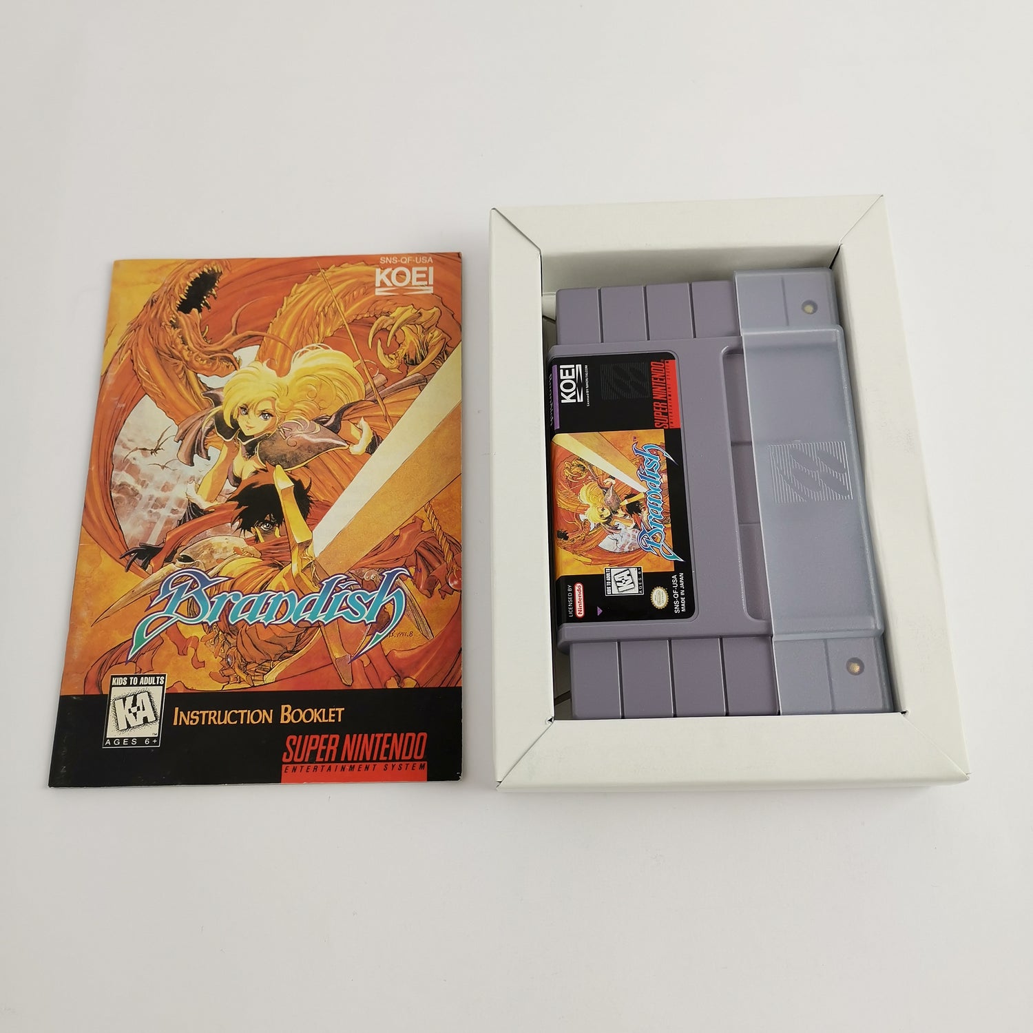 Super Nintendo Spiel : Brandish Unlock the Underworld | Snes Game - OVP NTSC USA