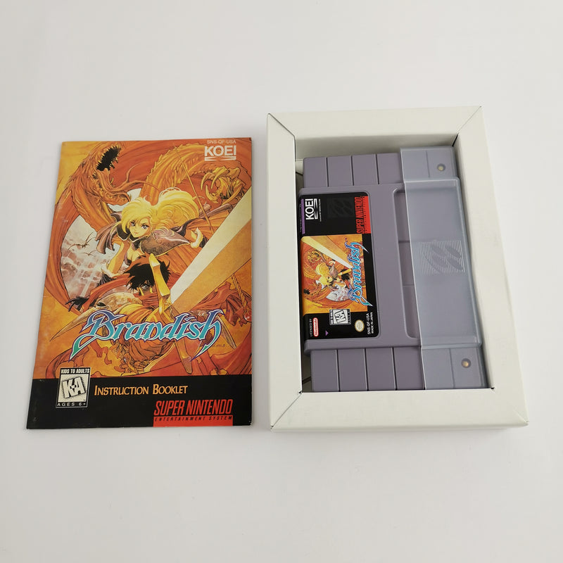 Super Nintendo Spiel : Brandish Unlock the Underworld | Snes Game - OVP NTSC USA