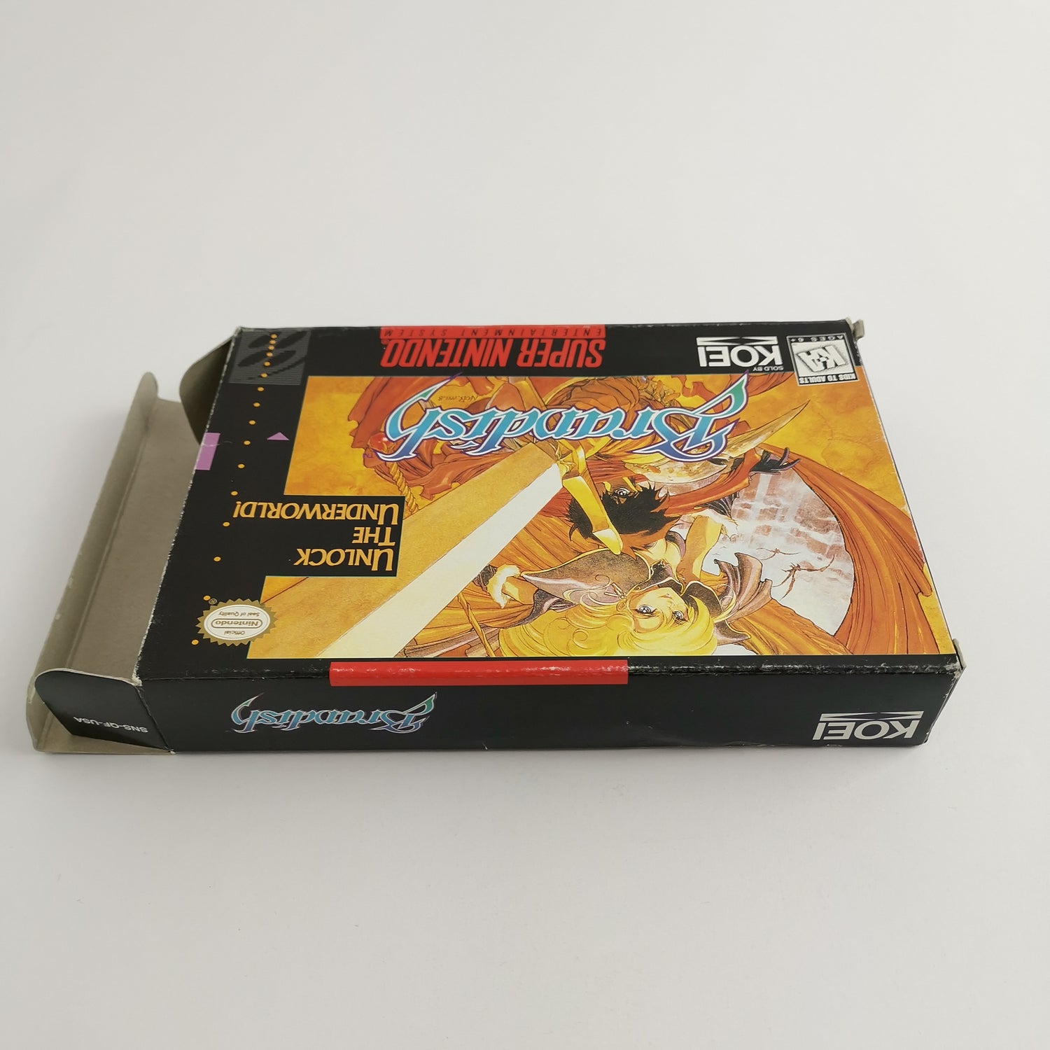Super Nintendo Spiel : Brandish Unlock the Underworld | Snes Game - OVP NTSC USA