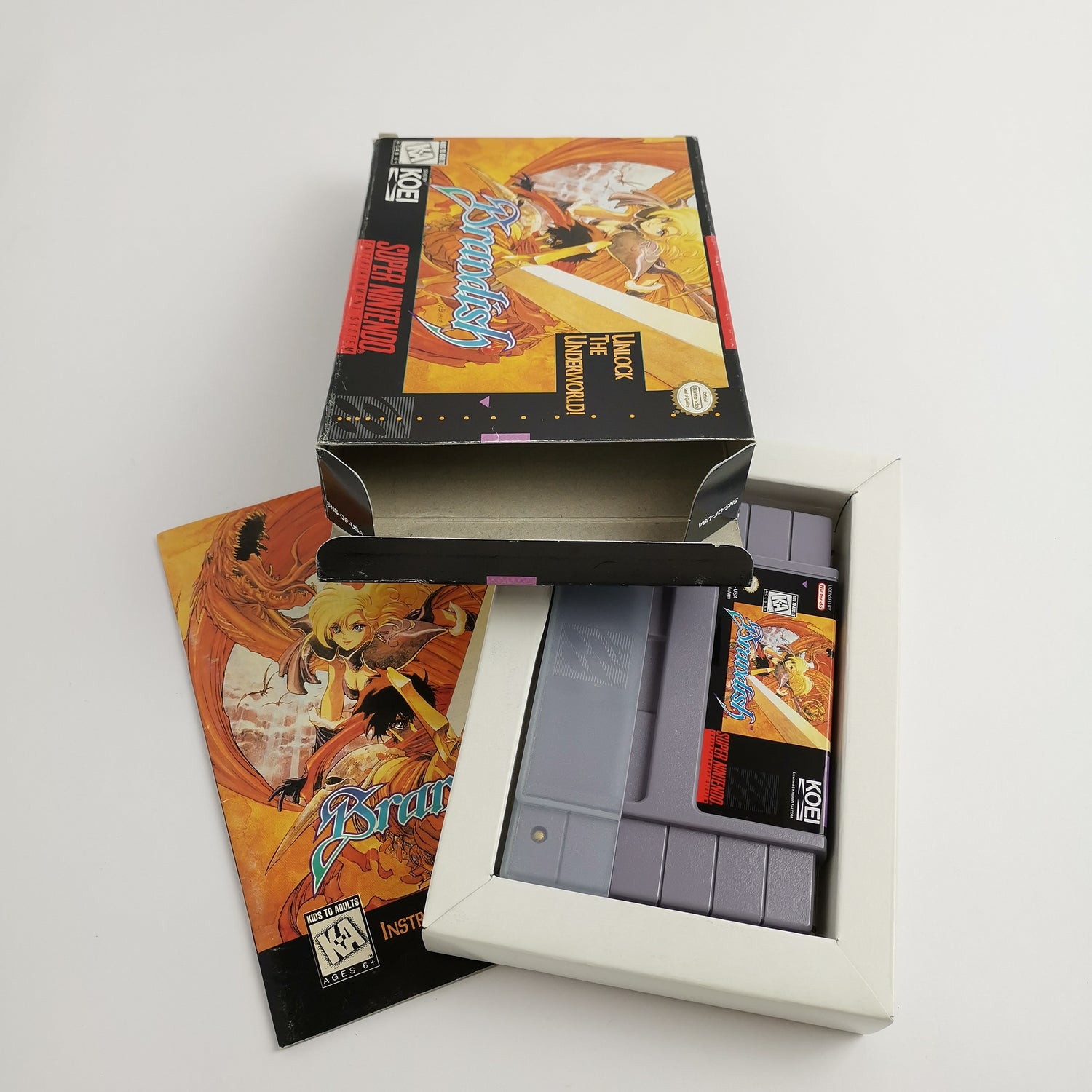 Super Nintendo Spiel : Brandish Unlock the Underworld | Snes Game - OVP NTSC USA
