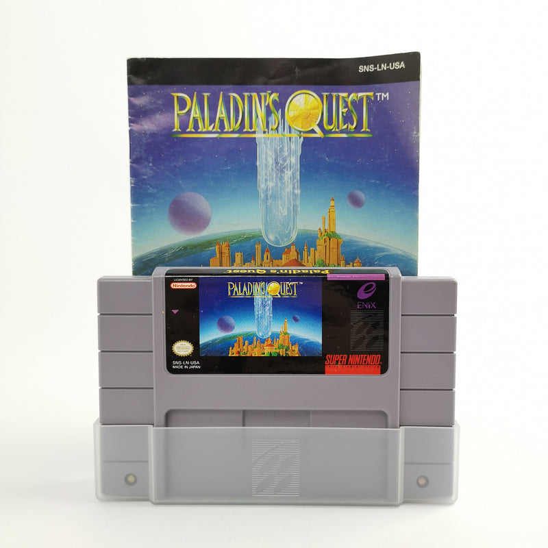 Super Nintendo Game: Paladins Quest + Guide | Snes Game Module - NTSC USA