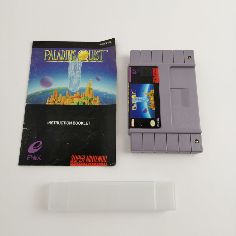 Super Nintendo Game: Paladins Quest + Guide | Snes Game Module - NTSC USA