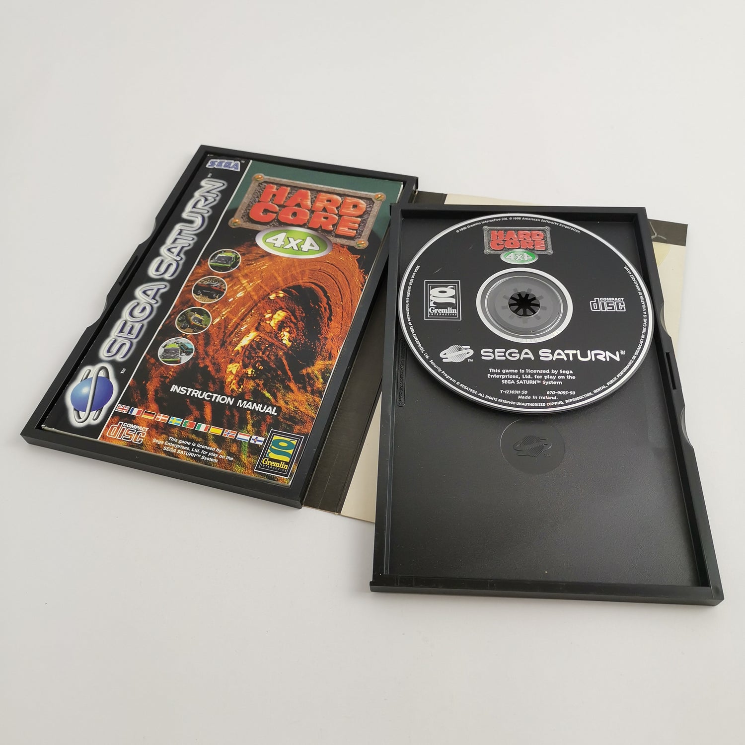 Sega Saturn Game: Hardcore 4x4 | Original packaging PAL version