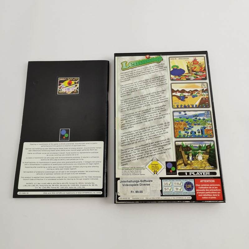 Sega Saturn Game: Lemmings 3D | SegaSaturn - original packaging PAL version