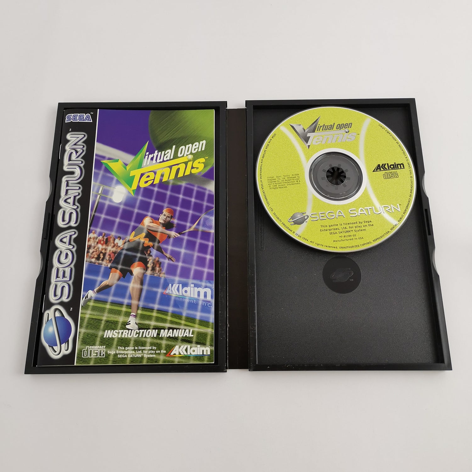 Sega Saturn Game: Virtual Open Tennis | SegaSaturn - original packaging PAL version
