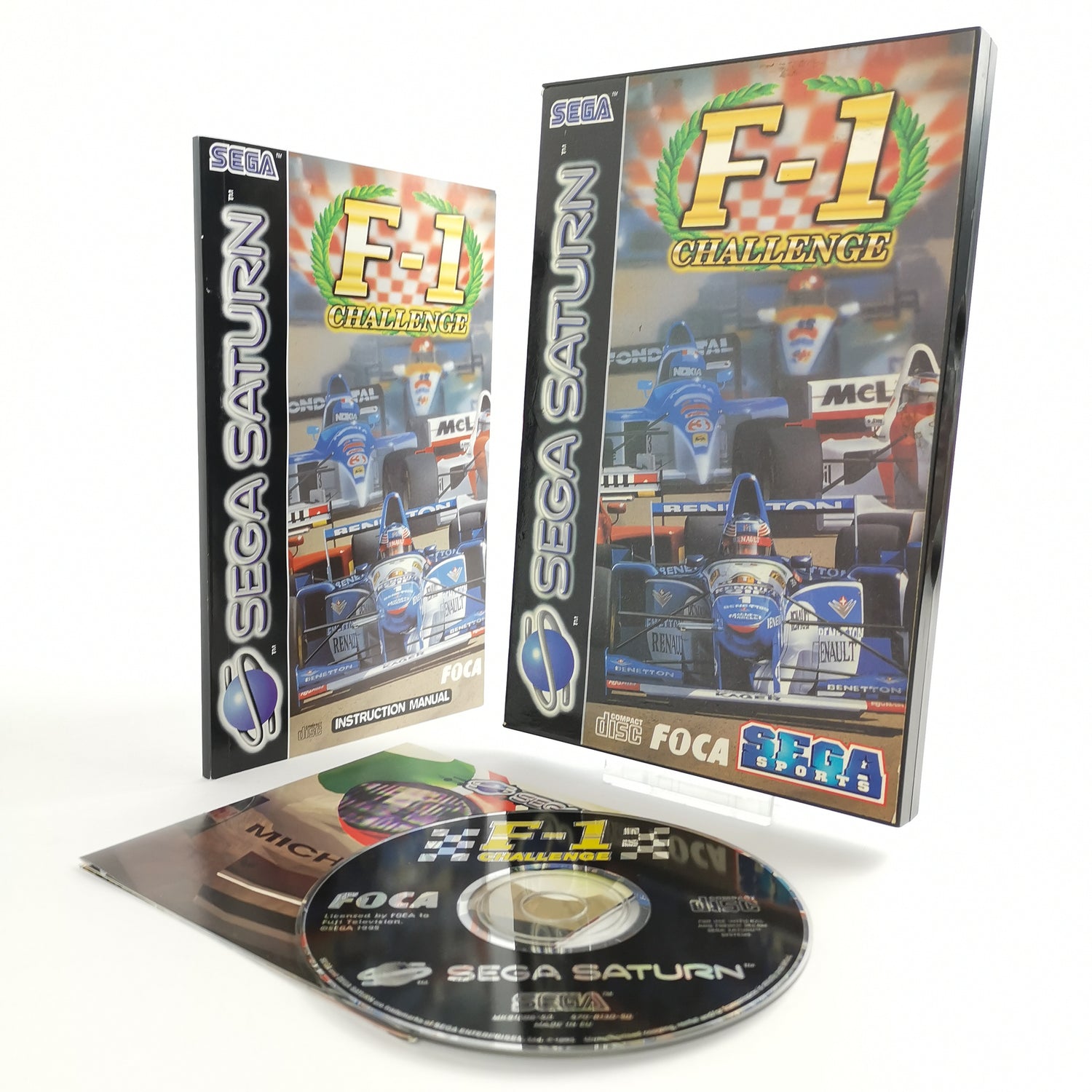 Sega Saturn Game: F-1 Challenge | SegaSaturn - original packaging PAL version