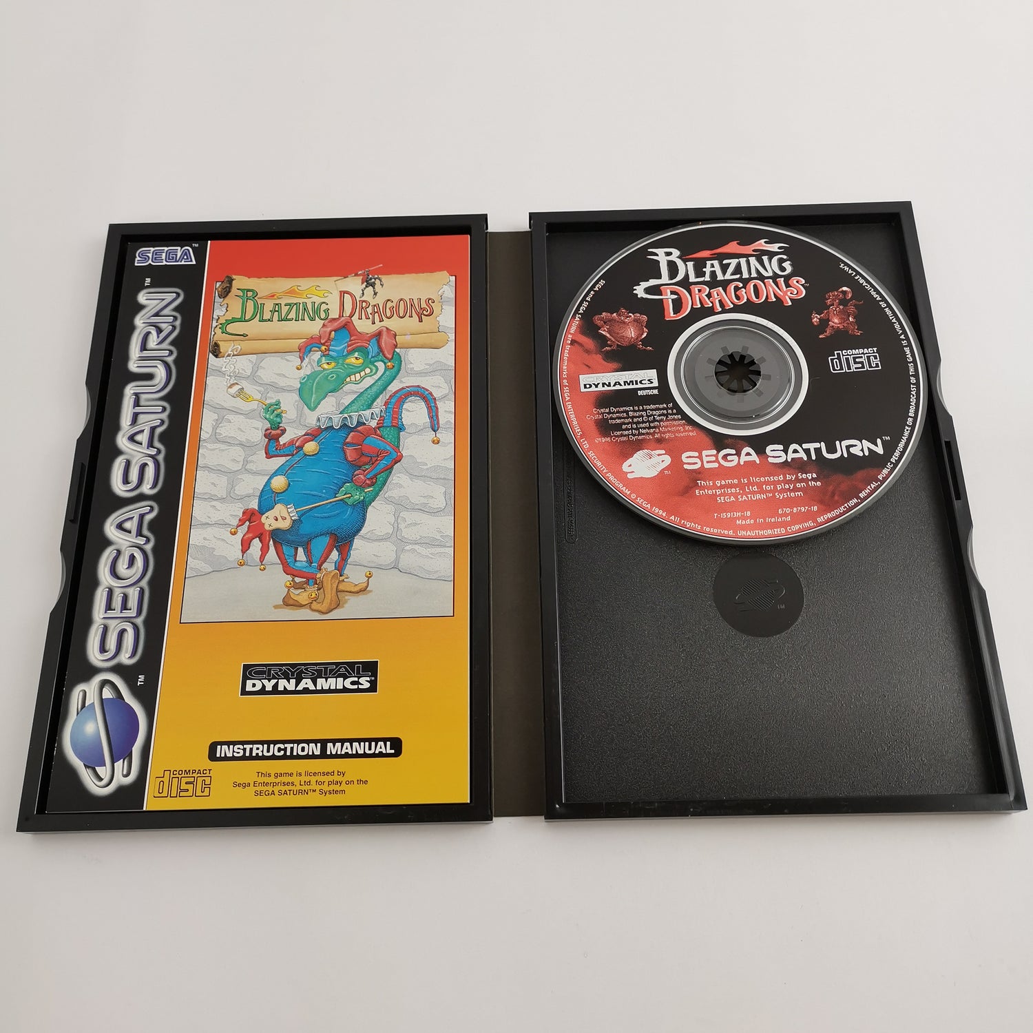 Sega Saturn Spiel : Blazing Dragons | SegaSaturn - OVP PAL Version