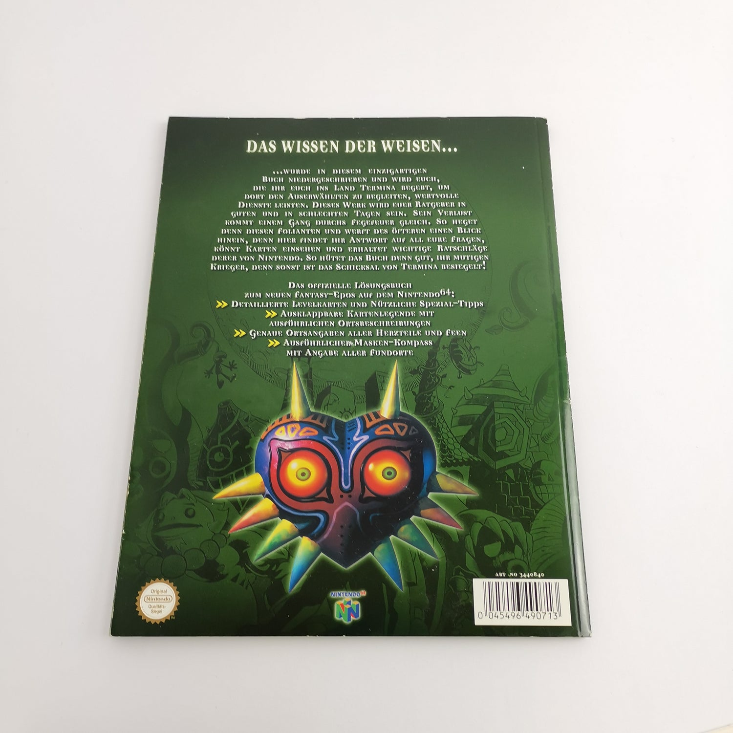 Nintendo 64 Game: The Legend of Zelda Majora's Mask + Game Advisor | N64 original packaging