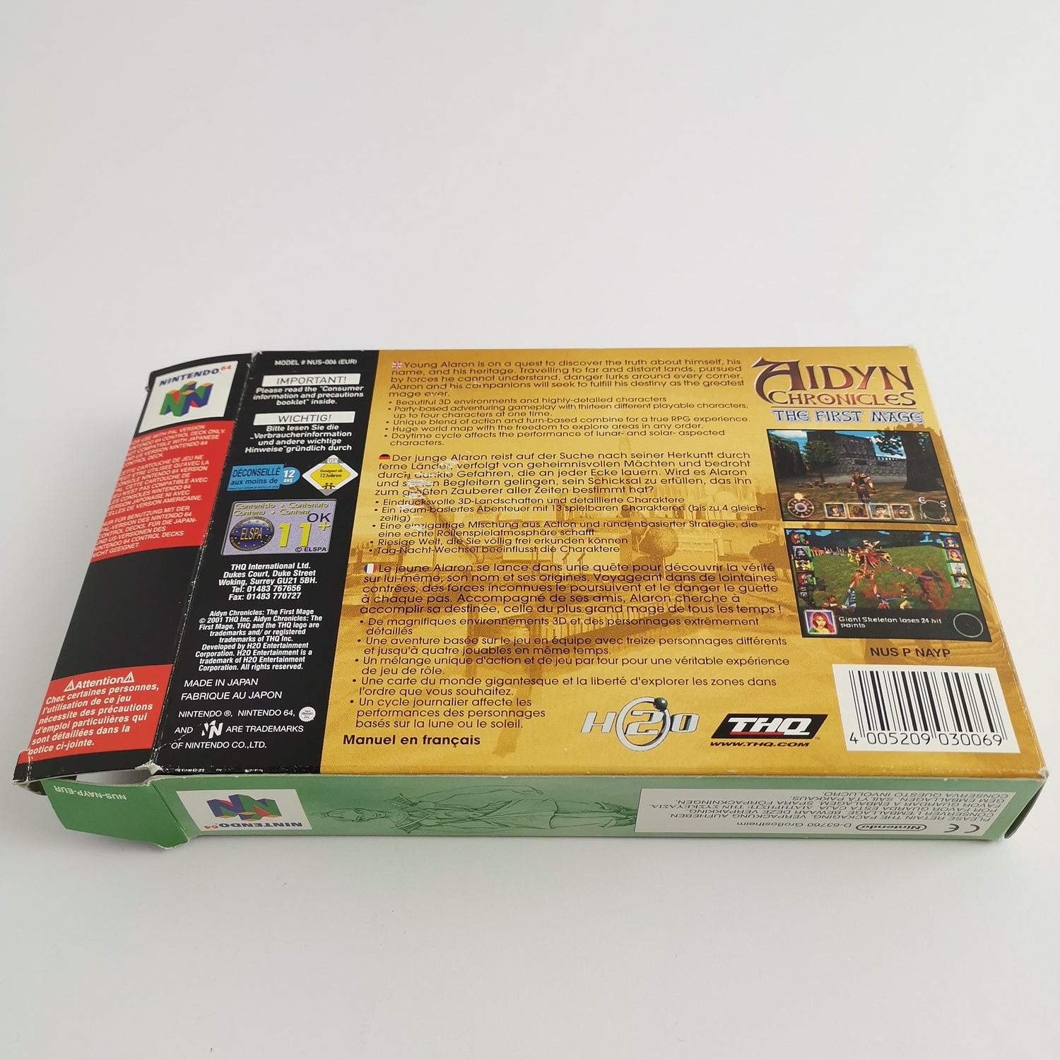 Nintendo 64 Game: Aidyn Chronicles The First Mage | N64 - original packaging PAL version